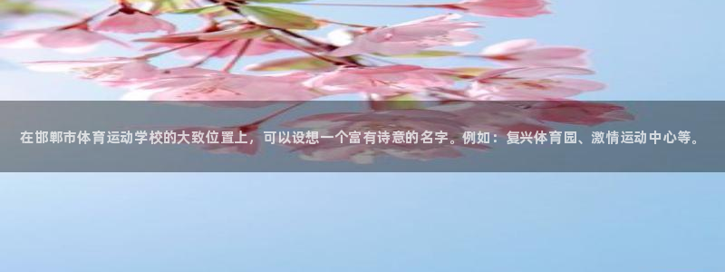 米兰体育官网下载平台注册要钱吗安全吗：在邯郸市体育运动学校的