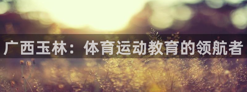 米兰体育官网下载平台APP：广西玉林：体育运动教育的领航者